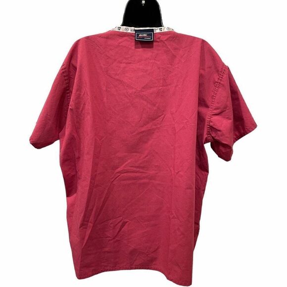 NBC Experience Store Scrub Top TV Series Unisex Large Reversible V Neck Short Sl - Picture 9 of 14